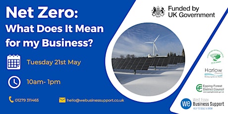 Net Zero: What does it mean for my business? - online workshop