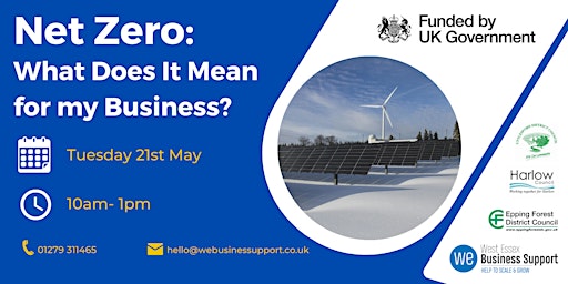 Imagem principal do evento Net Zero: What does it mean for my business? - online workshop