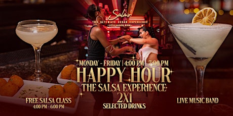 Imagen principal de FREE SALSA CLASS & HAPPY HOUR IN LITTLE HAVANA!