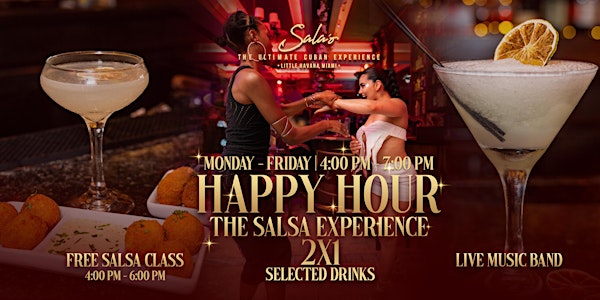 FREE SALSA CLASS & HAPPY HOUR IN LITTLE HAVANA!