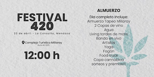 Imagem principal do evento Festival 420 1ra Edición