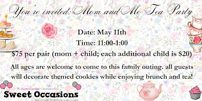 Imagen principal de Mother's Day Brunch, Tea , and Cookie Decorating