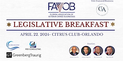 Imagem principal do evento FAVOB Legislative Breakfast