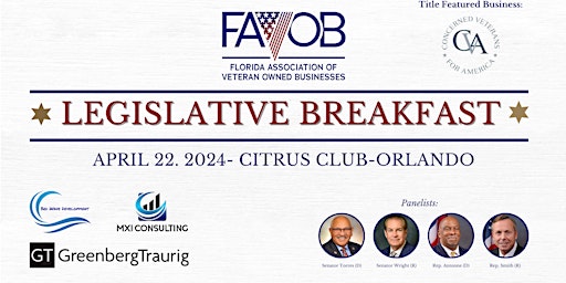 Imagem principal do evento FAVOB Legislative Breakfast