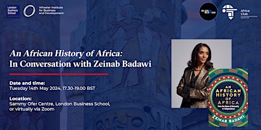 Imagem principal do evento An African History of Africa:  In Conversation with Zeinab Badawi