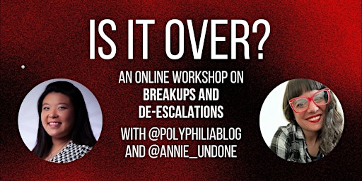 Imagem principal do evento Is It Over? A Workshop on Breakups and De-Escalations