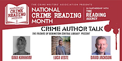 Imagem principal do evento Bebington Library Presents: A Crime Author Talk for National Crime Month