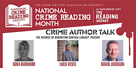 Bebington Library Presents: A Crime Author Talk for National Crime Month