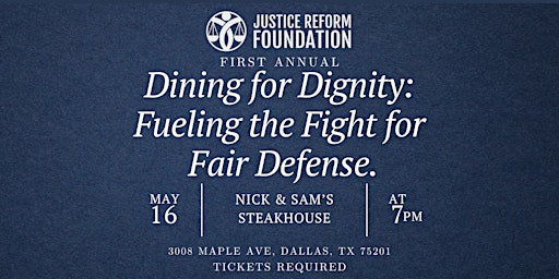 Imagem principal do evento Dining for Dignity: Fueling the Fight for Fair Defense