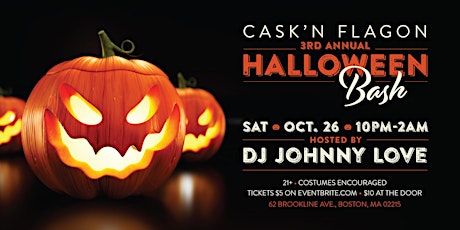 3rd Annual Halloween Bash | Cask 'N Flagon Boston