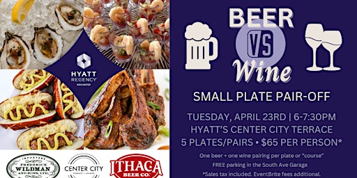 Imagen principal de BEER vs WINE Small Plate Pair-Off