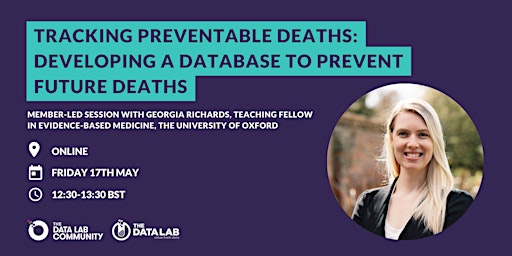 Hauptbild für Tracking preventable deaths: developing a database to prevent future deaths