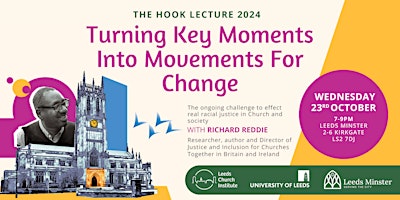 Primaire afbeelding van Turning Key Moments Into Movements For Change: The Hook Lecture 2024
