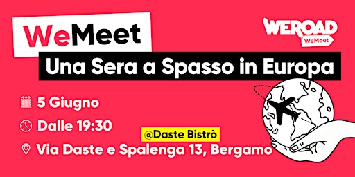 Imagen principal de WeMeet | Una Sera a Spasso in Europa