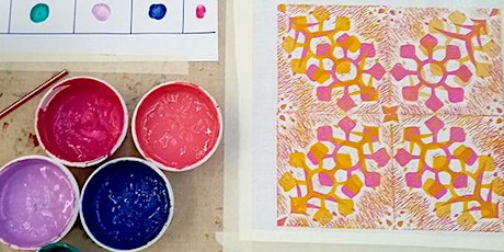 Block printing onto textiles for beginners