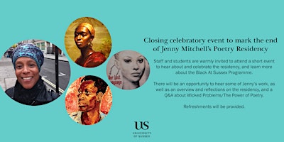 Imagem principal de Closing Celebratory Event  Jenny Mitchell Poetry Residency