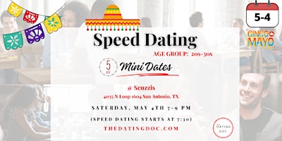 Immagine principale di San Antonio Upscale Speed Dating - Cinco de Mayo Edition (Ages: 20s-30s) 