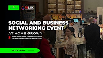 Imagem principal do evento Social and Business Networking Event at Home Grown  31.05.24