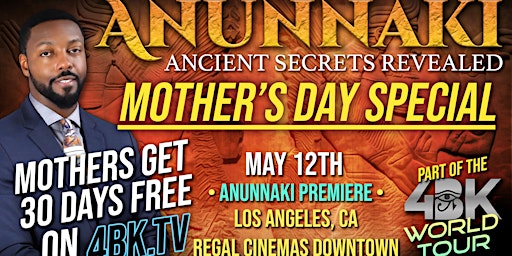 Imagem principal do evento "Anunnaki : Ancient Secrets Revealed" Series Premiere E1 by Billy Carson
