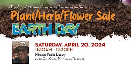 Imagem principal do evento Earth Day Plant/Herb/Flower Sale