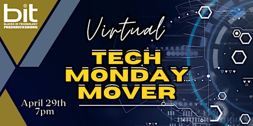 Imagem principal do evento VABIT Fredericksburg  Virtual Tech Monday Mover - April 29th!!!
