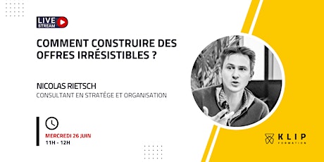 Webinaire KLIP #7 - Articuler une proposition de valeur convaincante !