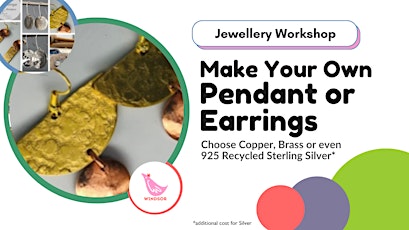 Make your own Pendant or Earrings  - jewellery-making with Sarah in Windsor