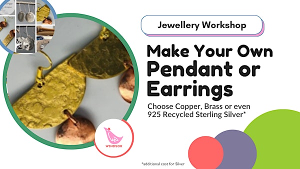 Make your own Pendant or Earrings  - jewellery-making with Sarah in Windsor