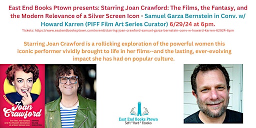 Starring Joan Crawford w/ Samuel Garza Bernstein in conv. w/Howard Karren primary image