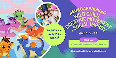 Hauptbild für Neuroaffirming Creative Movement + Social Improv  (ages 5-11)