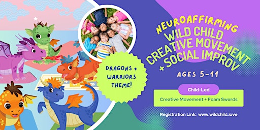 Neuroaffirming Creative Movement + Social Improv  (ages 5-11) primary image