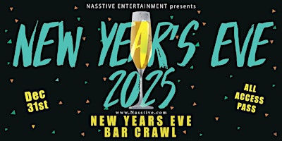 Primaire afbeelding van New Years Eve Orlando NYE Bar Crawl - All Access Pass to 10+ Venues