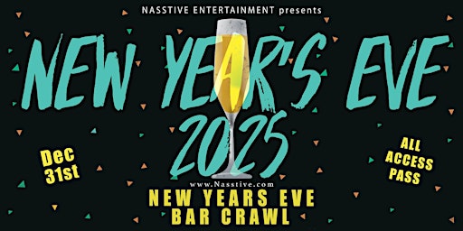 Primaire afbeelding van New Years Eve Austin NYE Bar Crawl - All Access Pass to 10+ Venues
