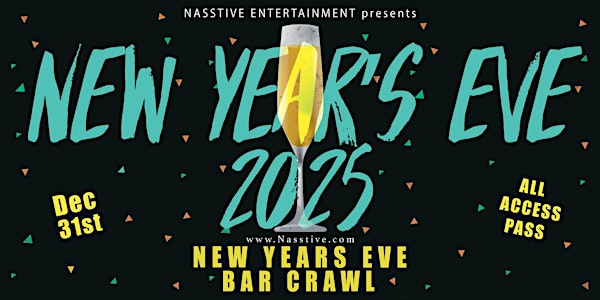 New Years Eve Orlando NYE Bar Crawl - All Access Pass to 10+ Venues