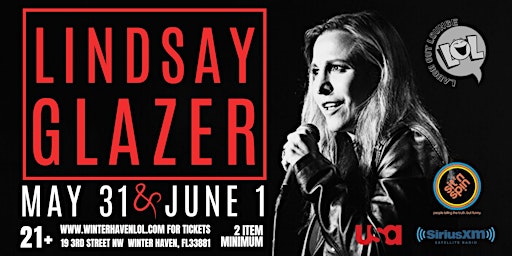 Lindsay Glazer from Comedy Central! (Saturday  8pm)