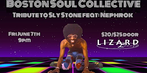 Imagem principal de Boston Soul Collective Presents the Music of Sly Stone feat Nephrok