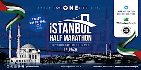 Save One Life Istanbul Half Marathon April 2024