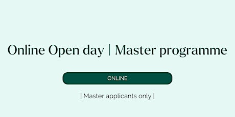 Master & MBA | Online Open Day