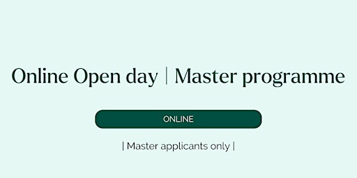 Primaire afbeelding van Master & MBA | Online Open Day