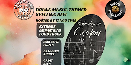 DRUNK MUSIC THEMED SPELLING BEE primary image