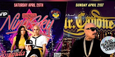 Imagen principal de 2 DAY FESTIVAL "SATURDAY NINA SKY/AMANDAPEREZ" &&"SUNDAY MR CAPONE'E LIVE "