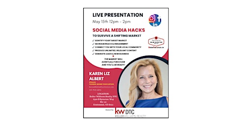 Imagem principal do evento Social Media  Hacks To Survive A Shifting Real Estate Market