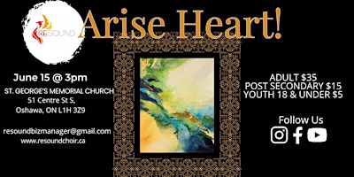 RESOUND Choir presents Arise Heart! primary image
