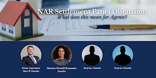 Imagem principal do evento NAR Settlement Panel Discussion: What does this mean for Agents?