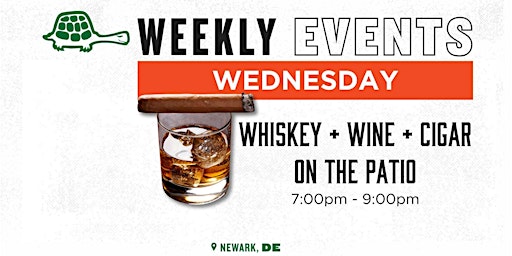 Imagem principal do evento Whiskey + Wine + Cigar On The Patio | Wednesday