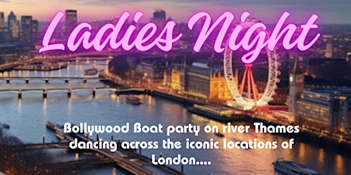 Ladies only Spring Thames Boat Party primary image