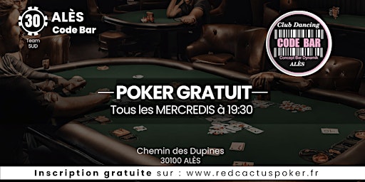 Primaire afbeelding van Soirée RedCactus Poker X Code Bar à ALÉS (30)