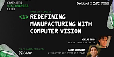Imagem principal do evento Computer Visionaries Club #1 - Redefining Manufacturing