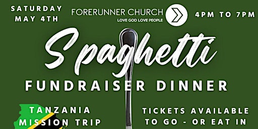 Imagem principal de Spaghetti Dinner  Missions Fundraiser Dine In or Carry Out