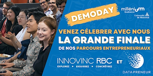 Imagen principal de DÉMODAY 2024 - La Grande Finale d'Innovinc.RBC et de Datapreneur